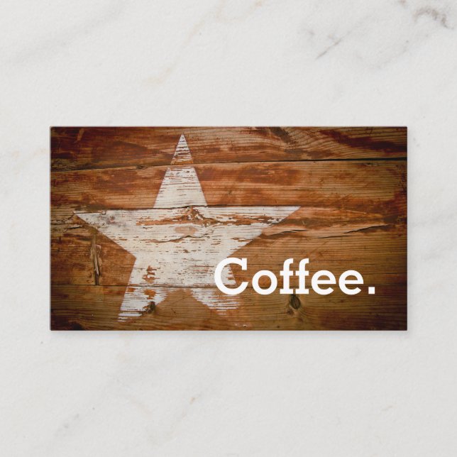 Carte De Fidélité Café Star Loyauté Punch Card (Devant)