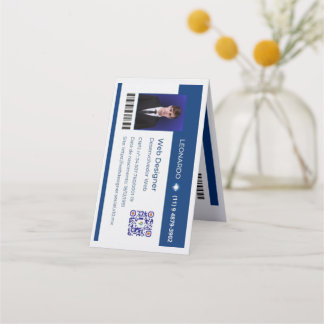 Carte De Fidélité Cartão de Visita Personalizado