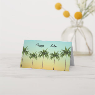 Carte De Fidélité Cinq palmiers, vie de plage personnalisable