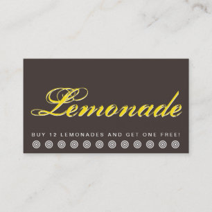 carte de fidélité client de script LEMONADE