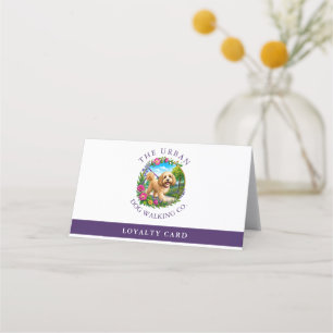 Carte de fidélité client pour promeneur de chiens