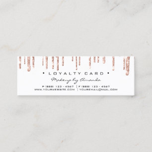Carte De Fidélité Coeur Pentecôte rose de beauté de maquillage de