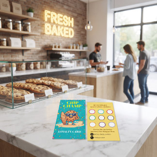 Carte De Fidélité Cookie aux pépites de chocolat