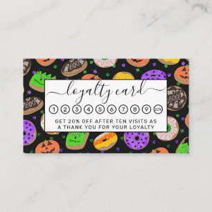 Carte De Fidélité Cool Parties scintillant mignonne Confetti Donuts 