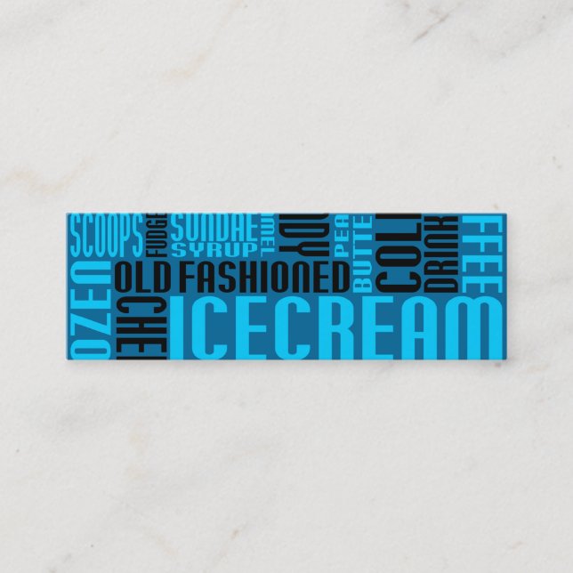 Carte De Fidélité crème glacée (petit conversation) (Devant)