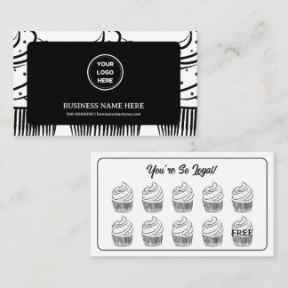 Carte De Fidélité Cupcakes Boulangerie Café Point de récompense