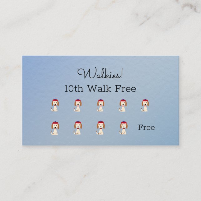 Carte de fidélité Cut Dog walk / Grooming Loyalty  (Devant)