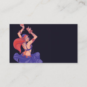 Carte De Fidélité Danse tribale tzigane avec cymbales