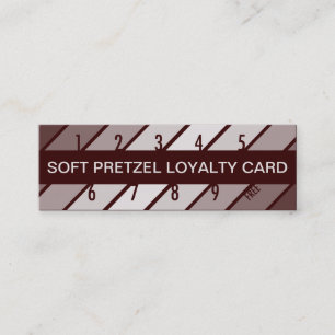 carte de fidélité de bretzel mou (rétrograde)