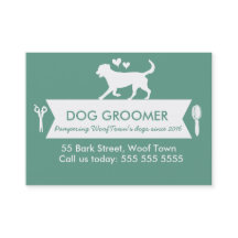 Carte de fidélité du chien Groomer - Personnalisab