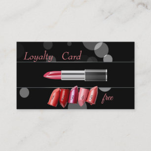 Carte de fidélité Elegant Black, Lipstick