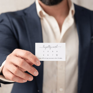 Carte De Fidélité Entreprise personnalisée professionnelle