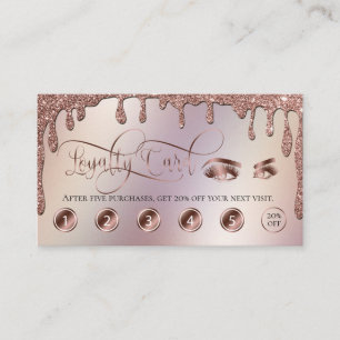 Carte de fidélité Gold Makeup en chute libre