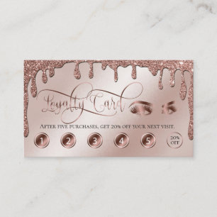 Carte de fidélité Gold Makeup en chute libre
