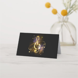 Carte De Fidélité Gold Treble Clef Music