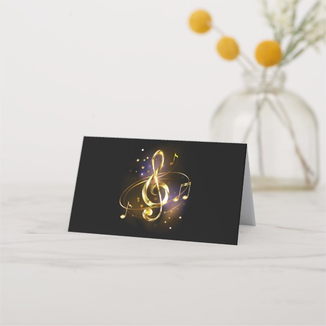 Carte De Fidélité Gold Treble Clef Music (Devant)