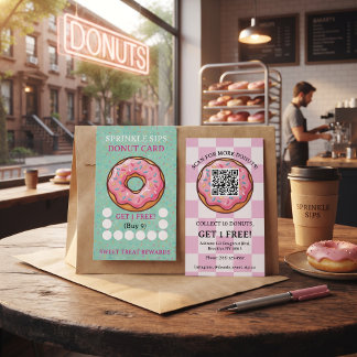 Carte De Fidélité Graine de Donut Sips
