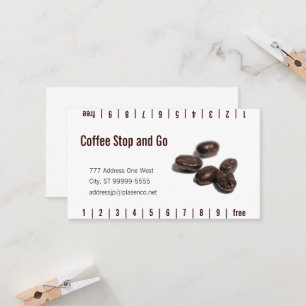 Carte De Fidélité Grains de café