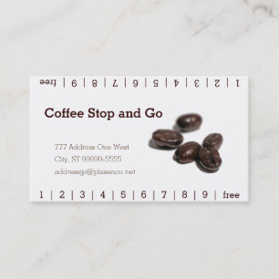 Carte De Fidélité Grains de café
