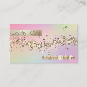 Carte de Fidélité Holographique Confettis de Style