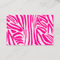 Impression zèbre rose