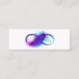 Carte De Fidélité Infinity with purple feather