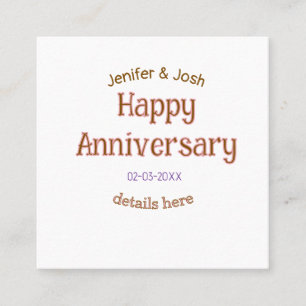 Carte De Fidélité Joyeux anniversaire nom détails rose doré tendance