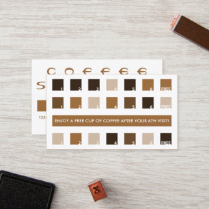 Carte De Fidélité L'appréciation des clients du CAFFEE (carrés mod