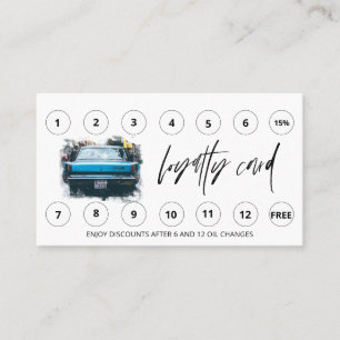 Carte De Fidélité *~* Lavage de voiture - Lube QR LOGO Merci de réco