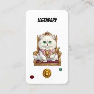 Carte De Fidélité Legendary Punk Cat Collector Card-Royal Feline 