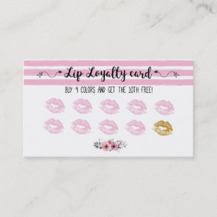 Carte De Fidélité Lipsense loyalty card