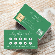 Logo commercial de code qr vert mer