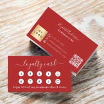 Logo d'entreprise de code qr blanc rouge