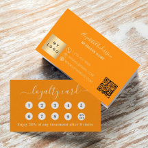 Logo d'entreprise de code qr orange