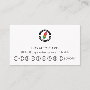 Carte De Fidélité Logo moderne Simple Business