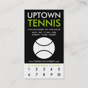 Carte De Fidélité loyauté au tennis en ville