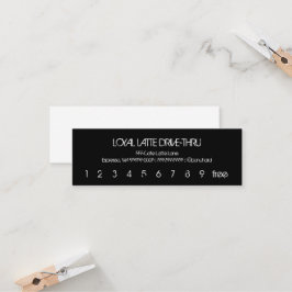 Carte De Fidélité Loyauté Latte Mini Loyauté Drive Thru