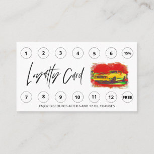 Carte De Fidélité *~* Lube Lavage de voiture QR LOGO Merci de récomp