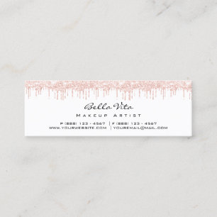 Carte De Fidélité Lux rose de coeur de beauté de maquillage de