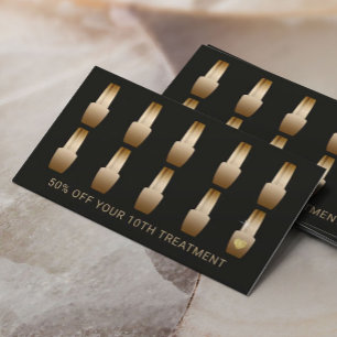 Carte De Fidélité Maquillage de salon à ongles Artiste Manicuriste 