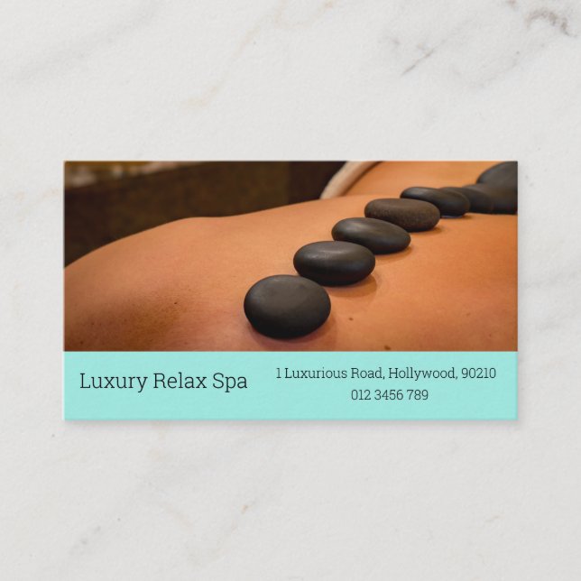 Carte De Fidélité Massage, beauté, salon de spa et punch discount (Devant)
