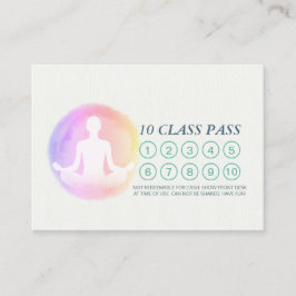 Carte De Fidélité Méditation de Yoga - Formation d'instructeur - Ren