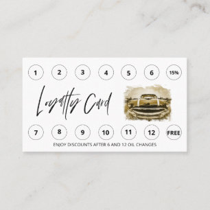 Carte De Fidélité *~* Merci récompenses QR Lube Wash LOGO Auto
