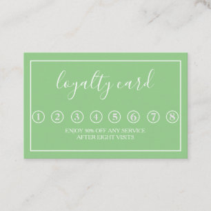 Carte de fidélité minimaliste moderne noir et blan