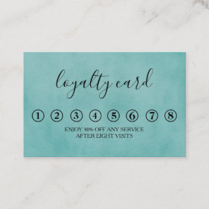 Carte de fidélité minimaliste moderne noir et blan