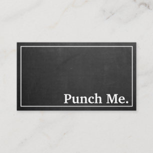 Carte de fidélité minimaliste noire moderne