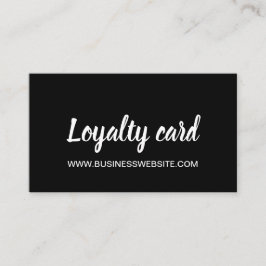Carte de fidélité moderne minimaliste