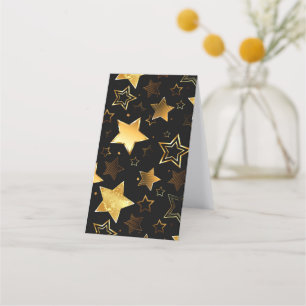 Carte De Fidélité Motif sans couture avec étoiles d'or