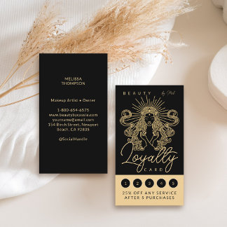 Carte De Fidélité Mystic Tarot maquillage ongles de cheveux Monogram