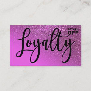 Carte De Fidélité Parties scintillant violet chic Magenta Type de dé